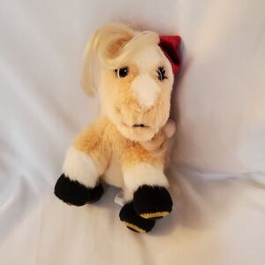 Breyer Pal O Mine Pony Horse Plush with Santa Hat 6" Stuffed Animal‎ Cream Ivory